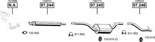 Asmet FO072972 - Система выпуска ОГ autosila-amz.com