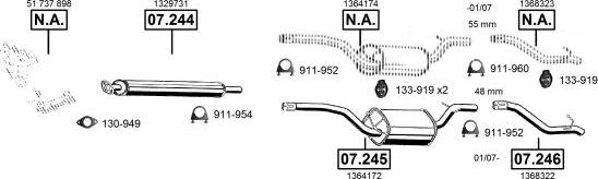 Asmet FO072977 - Система выпуска ОГ autosila-amz.com