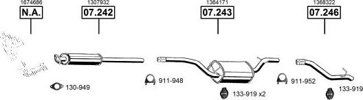 Asmet FO072005 - Система выпуска ОГ autosila-amz.com