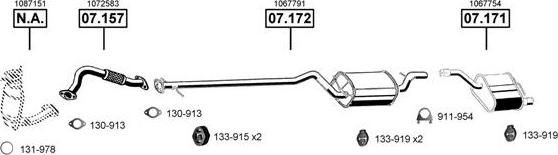 Asmet FO072300 - Система выпуска ОГ autosila-amz.com