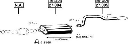 Asmet JE350520 - Система выпуска ОГ autosila-amz.com