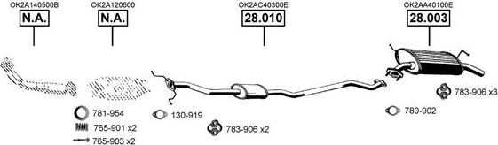 Asmet KI280750 - Система выпуска ОГ autosila-amz.com