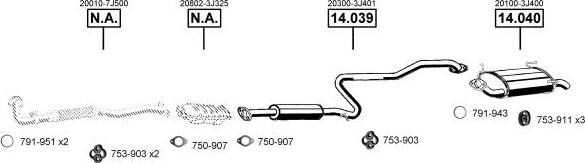 Asmet NI141480 - Система выпуска ОГ autosila-amz.com