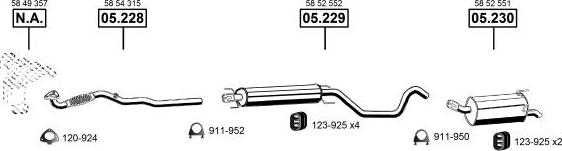 Asmet OP055800 - Система выпуска ОГ autosila-amz.com