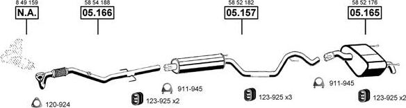 Asmet OP055350 - Система выпуска ОГ autosila-amz.com