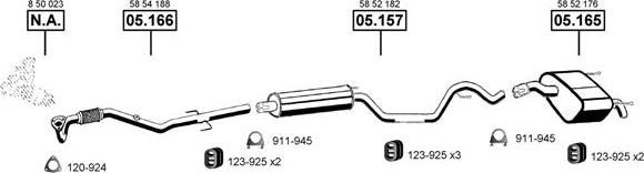 Asmet OP055380 - Система выпуска ОГ autosila-amz.com