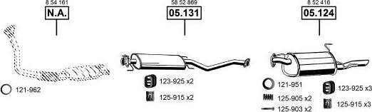 Asmet OP055290 - Система выпуска ОГ autosila-amz.com