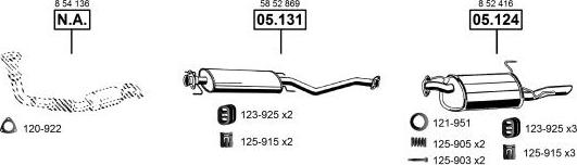 Asmet OP055255 - Система выпуска ОГ autosila-amz.com