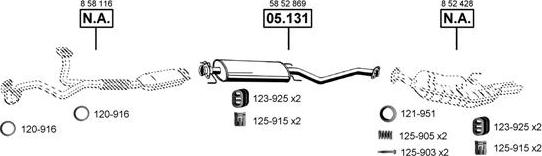 Asmet OP055260 - Система выпуска ОГ autosila-amz.com