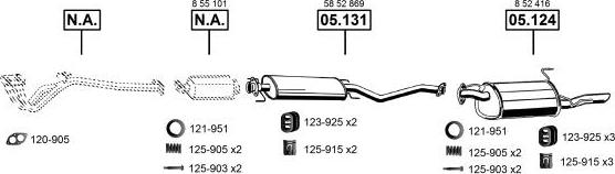 Asmet OP055225 - Система выпуска ОГ autosila-amz.com