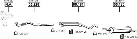 Asmet OP051555 - Система выпуска ОГ autosila-amz.com