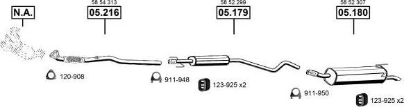 Asmet OP051550 - Система выпуска ОГ autosila-amz.com