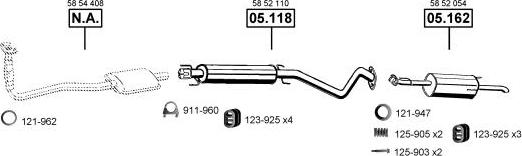 Asmet OP051530 - Система выпуска ОГ autosila-amz.com