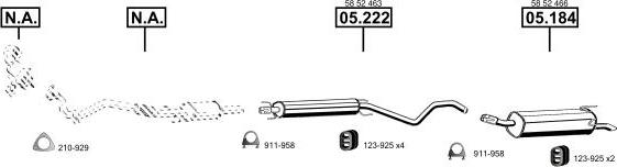 Asmet OP051692 - Система выпуска ОГ autosila-amz.com