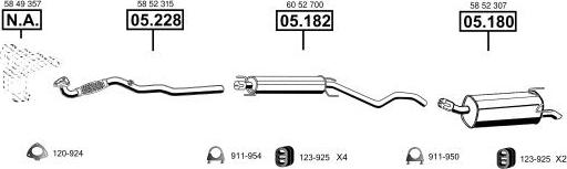 Asmet OP051660 - Система выпуска ОГ autosila-amz.com