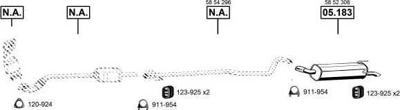 Asmet OP051684 - Система выпуска ОГ autosila-amz.com