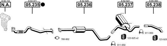 Asmet OP051800 - Система выпуска ОГ autosila-amz.com