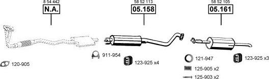 Asmet OP051340 - Система выпуска ОГ autosila-amz.com