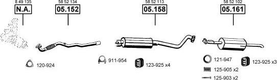 Asmet OP051325 - Система выпуска ОГ autosila-amz.com