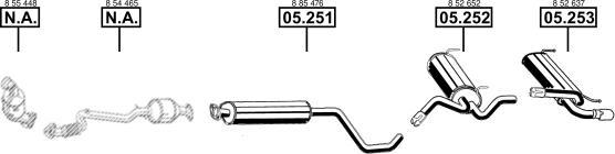 Asmet OP051732 - Система выпуска ОГ autosila-amz.com