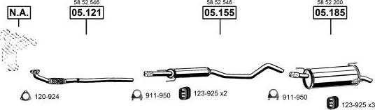 Asmet OP053856 - Система выпуска ОГ autosila-amz.com