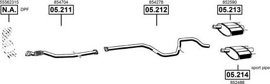 Asmet OP052900 - Система выпуска ОГ autosila-amz.com