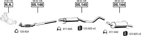 Asmet OP052500 - Система выпуска ОГ autosila-amz.com