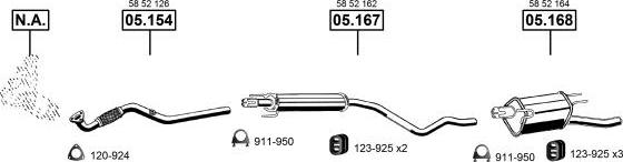 Asmet OP052520 - Система выпуска ОГ autosila-amz.com