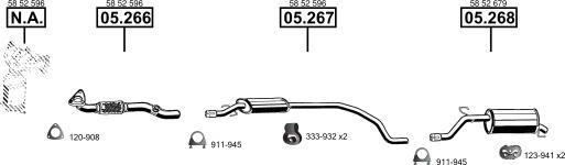 Asmet OP052600 - Система выпуска ОГ autosila-amz.com