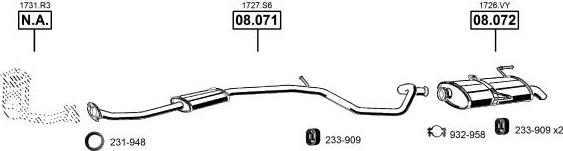 Asmet PE081760 - Система выпуска ОГ autosila-amz.com