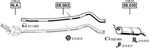 Asmet PE082700 - Система выпуска ОГ autosila-amz.com