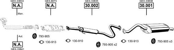 Asmet RO301500 - Система выпуска ОГ autosila-amz.com