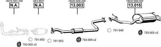 Asmet RO302230 - Система выпуска ОГ autosila-amz.com