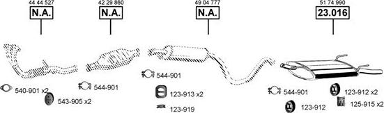 Asmet SA230910 - Система выпуска ОГ autosila-amz.com