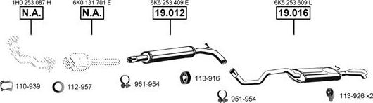 Asmet SE190870 - Система выпуска ОГ autosila-amz.com