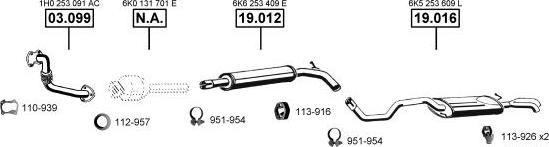 Asmet SE191158 - Система выпуска ОГ autosila-amz.com