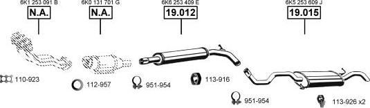 Asmet SE191135 - Система выпуска ОГ autosila-amz.com