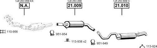 Asmet SE193190 - Система выпуска ОГ autosila-amz.com