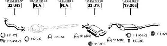 Asmet SE193155 - Система выпуска ОГ autosila-amz.com