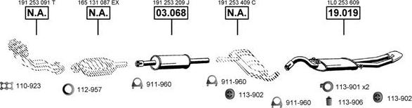 Asmet SE193235 - Система выпуска ОГ autosila-amz.com