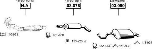 Asmet SE192060 - Система выпуска ОГ autosila-amz.com