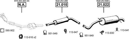 Asmet SK210400 - Система выпуска ОГ autosila-amz.com