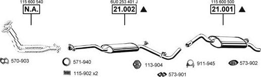 Asmet SK210600 - Система выпуска ОГ autosila-amz.com