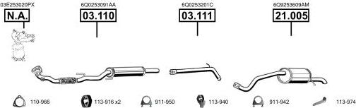 Asmet SK210375 - Система выпуска ОГ autosila-amz.com