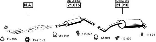 Asmet SK210295 - Система выпуска ОГ autosila-amz.com