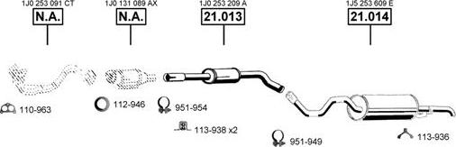 Asmet SK211030 - Система выпуска ОГ autosila-amz.com