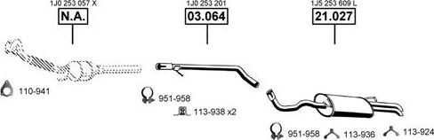 Asmet SK211130 - Система выпуска ОГ autosila-amz.com