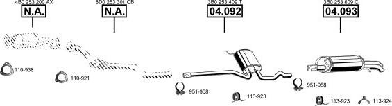 Asmet VA034030 - Система выпуска ОГ autosila-amz.com