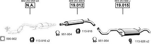 Asmet VA035560 - Система выпуска ОГ autosila-amz.com