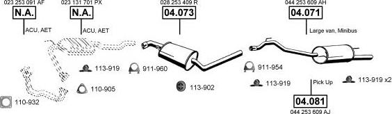 Asmet VA038645 - Система выпуска ОГ autosila-amz.com